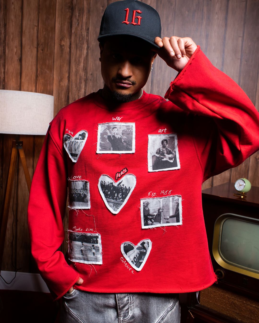 MYKE SIMS "History Book Crew” Sweater