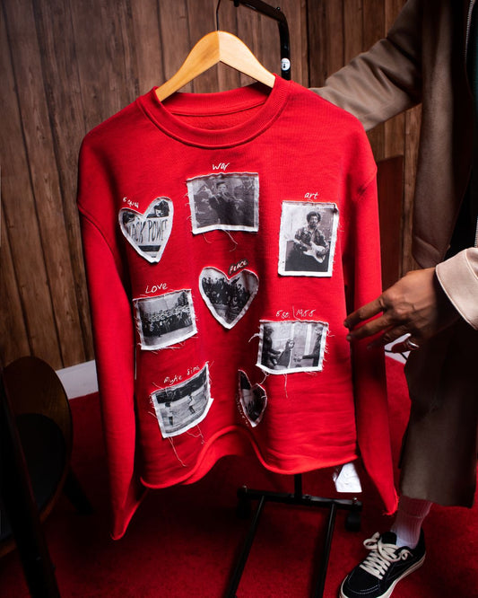 MYKE SIMS "History Book Crew” Sweater