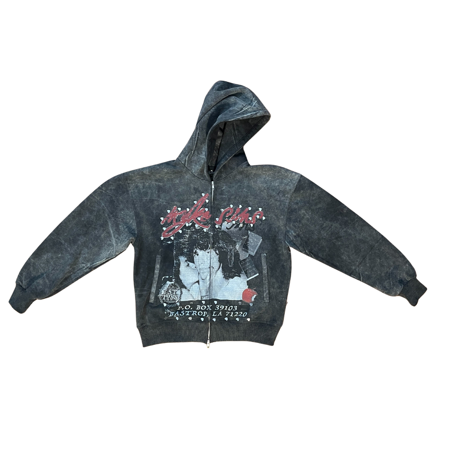 MYKE SIMS Vintage "Original Sin" Metal Heart Set + Wallet Chain