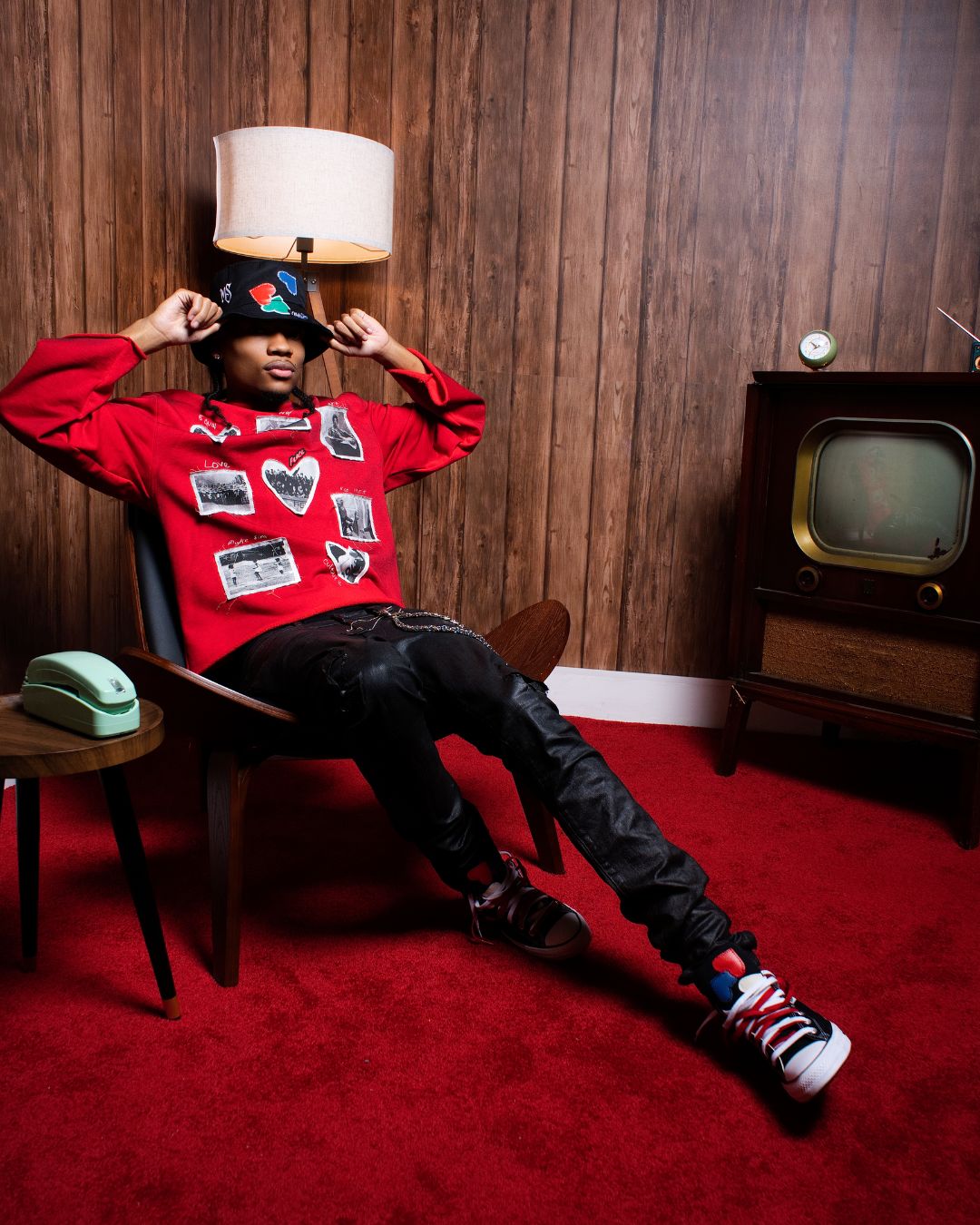 MYKE SIMS "History Book Crew” Sweater