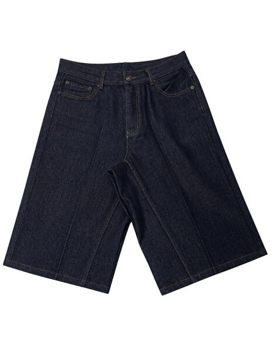Dark Denim Shorts (NAVY)
