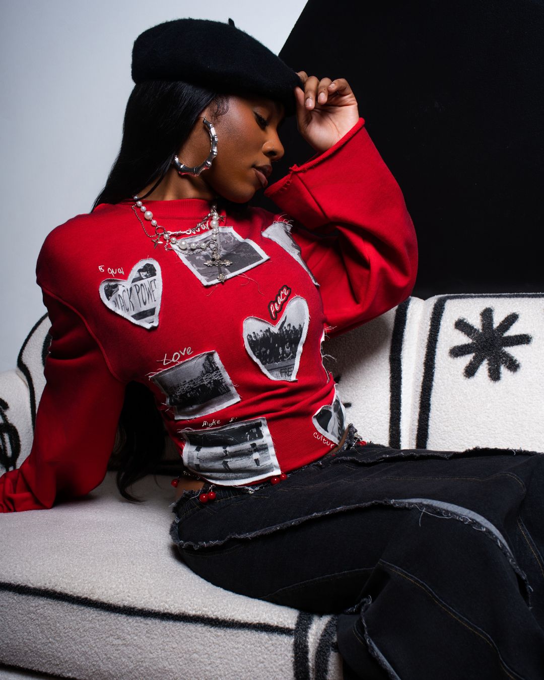 MYKE SIMS "History Book Crew” Sweater