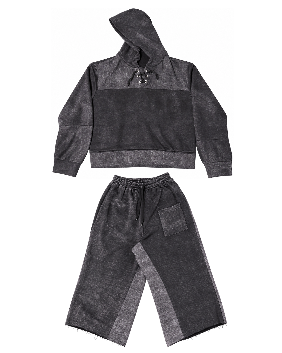Game Day Lace-Up Hoodie & Shorts Set
