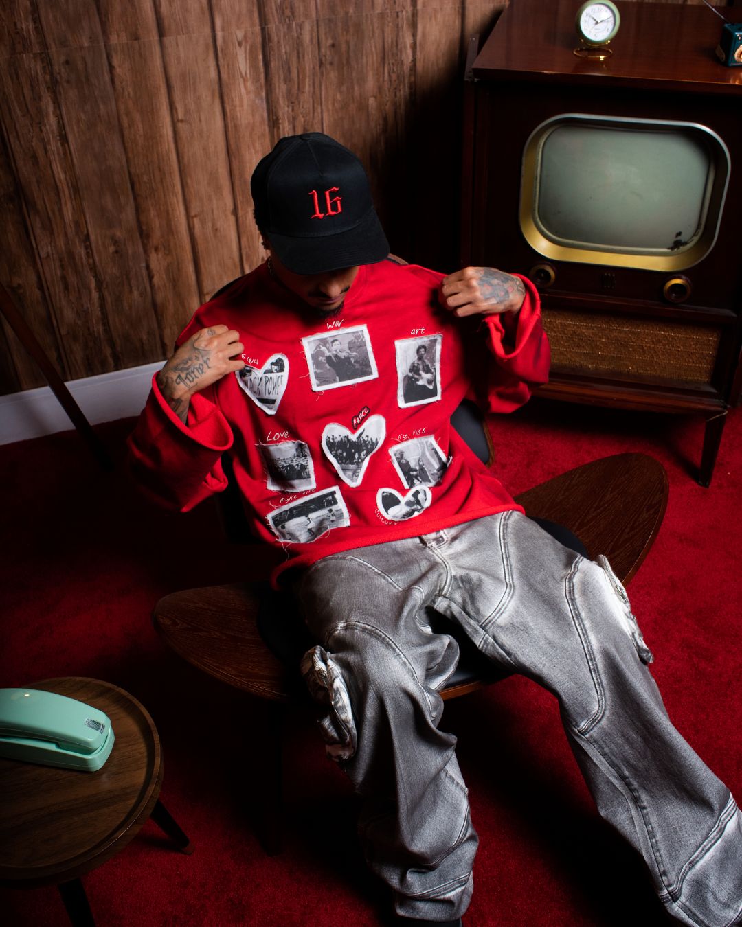 MYKE SIMS "History Book Crew” Sweater