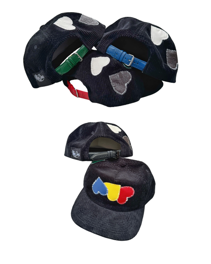 Corduroy Leather Hat