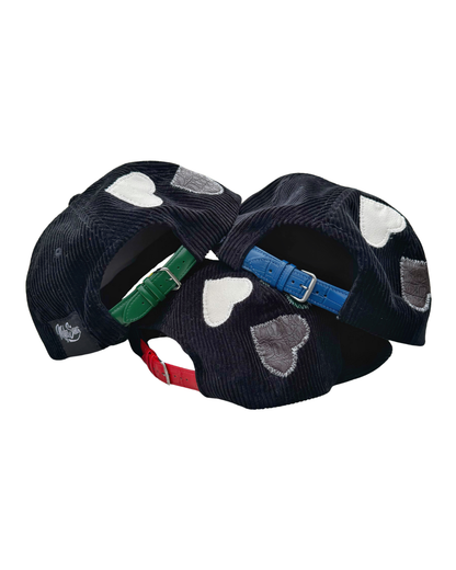 Corduroy Leather Hat