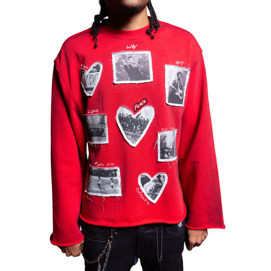 MYKE SIMS "History Book Crew” Sweater