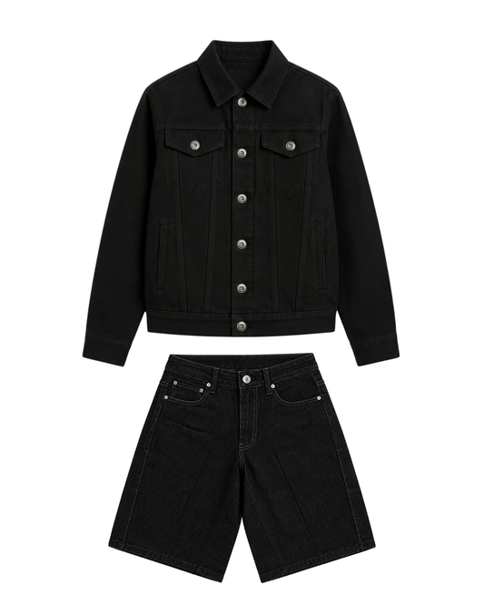Dark Denim Set (BLACK)
